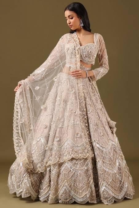 Of white lehenga